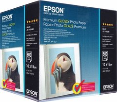 Фотопапір EPSON 100mmx150mm Premium glossy Photo Paper ( C13S041826 ), 500л.
