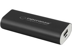 Внешний аккумулятор (павербанк) Esperanza Powerbank 4400 mAh Black (EMP105K)